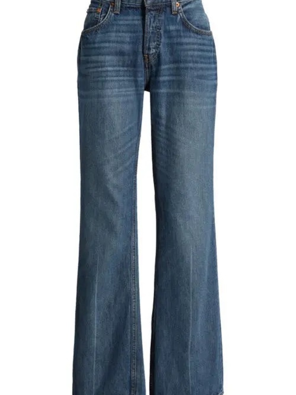 Re/Done Low Rise Loose Bootcut Jeans in Ranchito - Picture 3 of 8